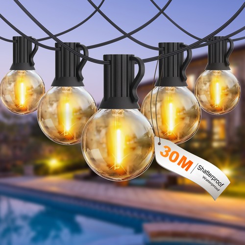 100ft outdoor string light - string,