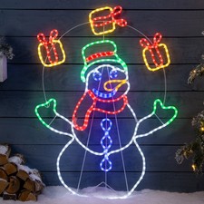 Snowman Rope Light Outdoor