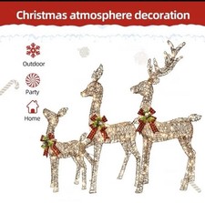 SALE 3x Brown Reindeer Outdoor