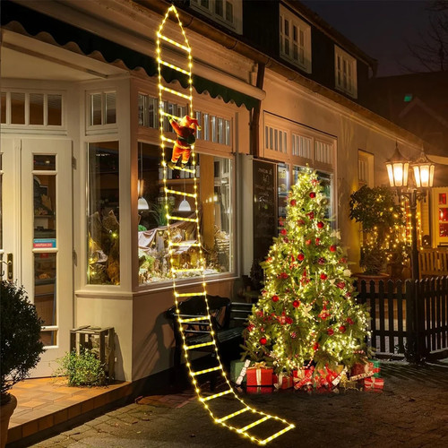 Santa claus climbing ladder - 3m,
