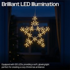 Christmas LED Star 50cm Warm